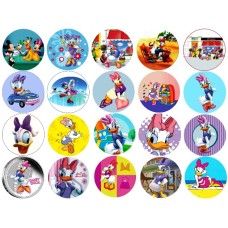 TDaisy Set 20 caketoppers de vafa Daisy Duck d 5cm